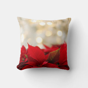Coussin Noël Poinsettia