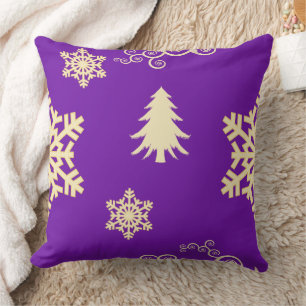 Coussin Noël pourpre