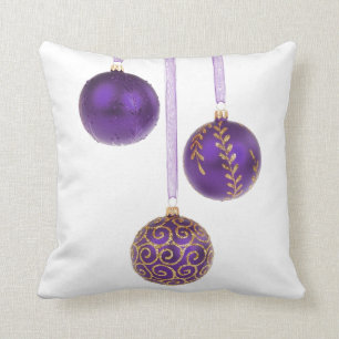 Coussin Noël pourpre de lavande d'améthyste de Winterber
