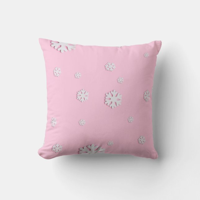 Coussin Noël rose (Recto)