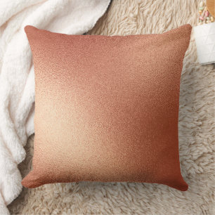Coussin Noël rose en bronze or