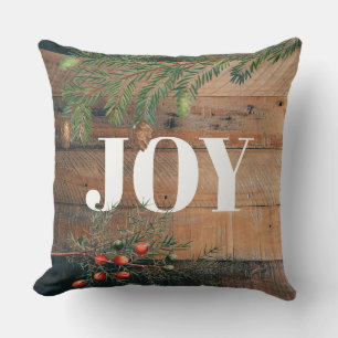 Coussin Noël Rustic Wood Joie