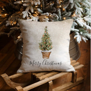 Coussin Noël rustique