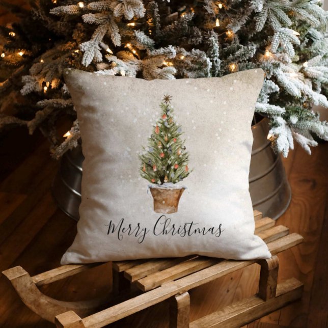 Coussin Noël rustique (Créateur téléchargé)