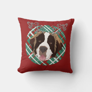 Coussin Noël Saint Bernard