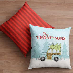 Coussin Noël Snowflakes Car Cute Personnalisée Personnalis