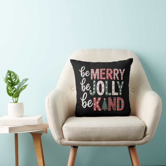 Coussin Noël Soyez Gentil Enseignant Joyeux Noël Arbre Joy (Chaise)