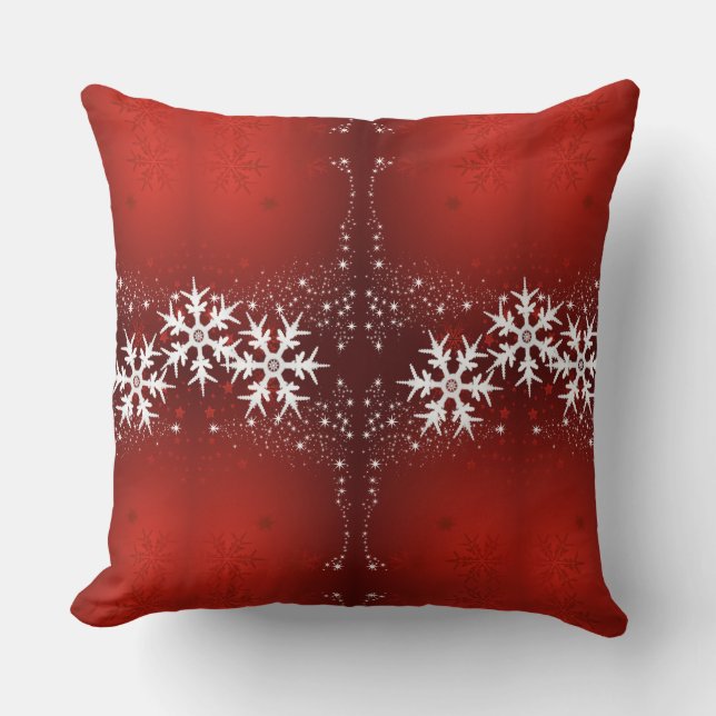 Coussin Noël tient le premier rôle le carreau de flocon de (Recto)