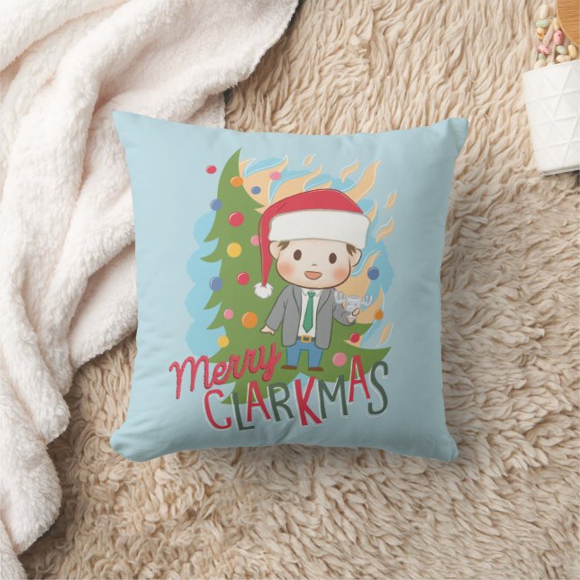 Coussin Noël vacances Joyeux Clarkmas (Couverture)