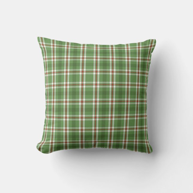 Coussin Noël Vert Russe Vacances Agritourisme Plaid (Recto)