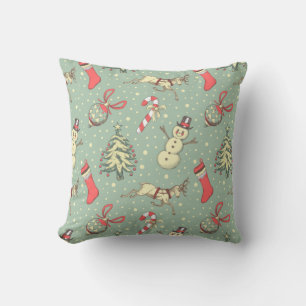 Coussin Noël vintage
