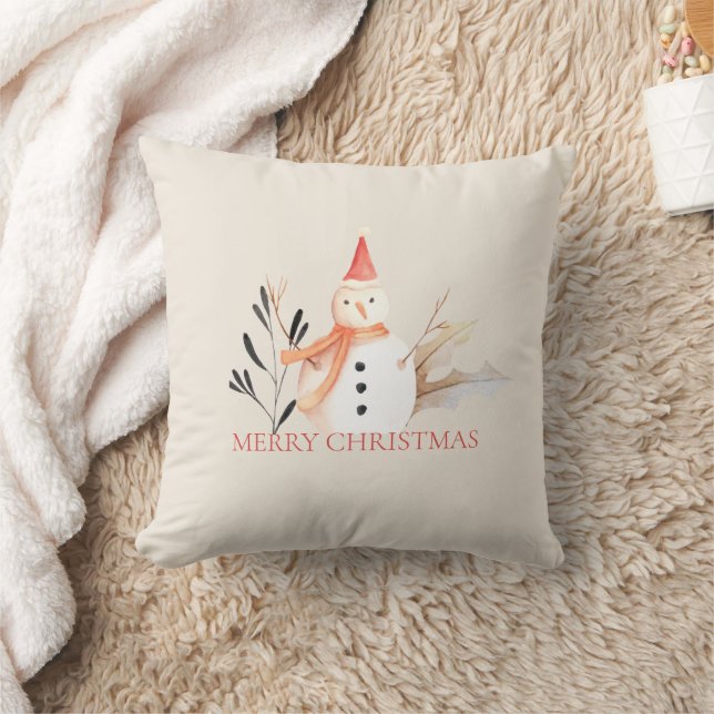 Coussin Noël vintage Holiday Snowman (Couverture)