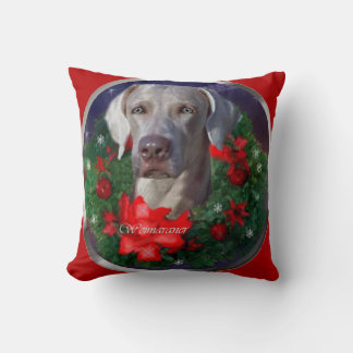 Coussin Noël Weimaraner