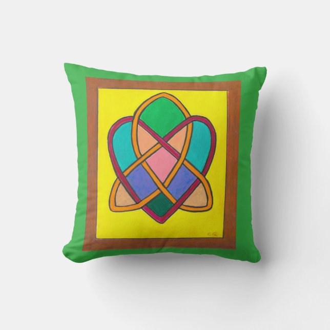 Coussin Nœud d'amour celtique (Recto)