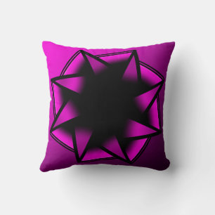 Coussin Nœud en étoile dégradé rose chaud