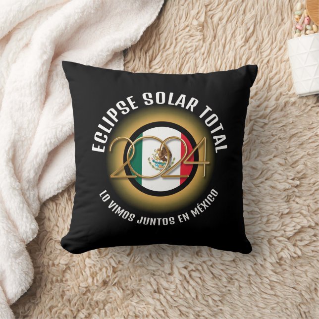 Coussin Noir 2024 TOTAL SOLAIRE ECLIPSE Mexique (Couverture)