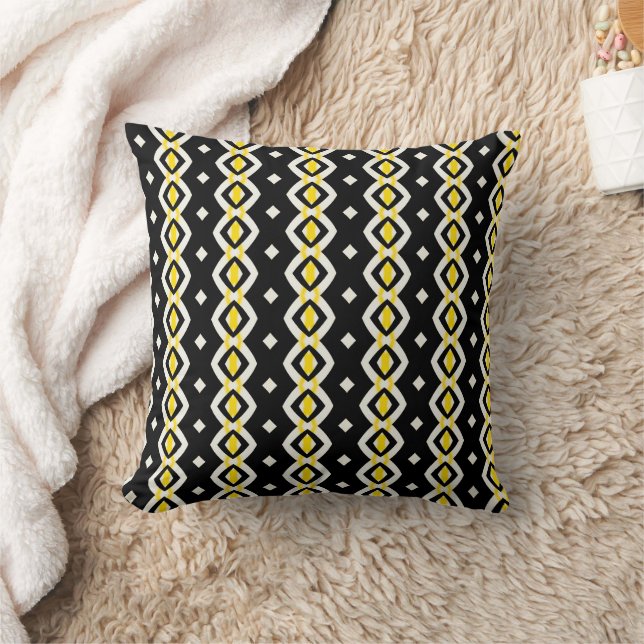 Coussin noir abstrait moderne (Couverture)