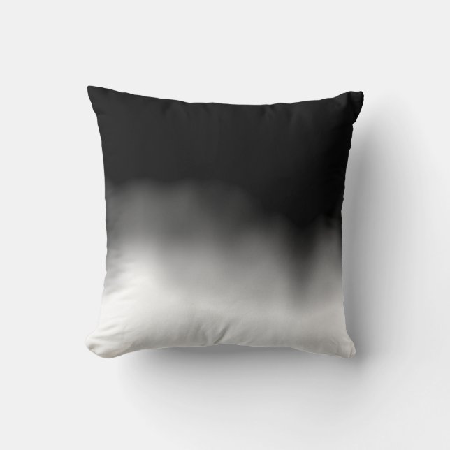 Coussin Noir d'Ombre de tache d'encre (Recto)