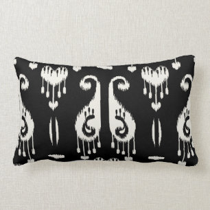 Coussin noir et blanc décoratif chic moderne