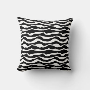 Coussin Noir et blanc poster de animal