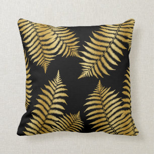 Coussin Noir et palmettes d'or