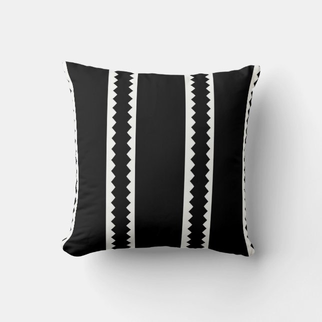 Coussin Noir Moderne (Recto)