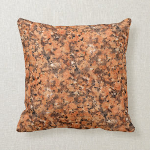 Coussin Noir orange repéré de motif animé de texture de