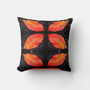 Coussin Noir orange rouge chute laisse solide