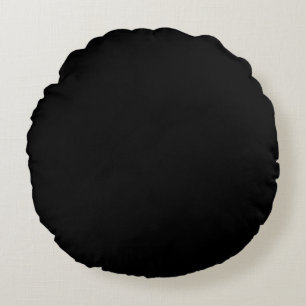Coussin Noir Simple De Base - Ajoutez Votre Texte 