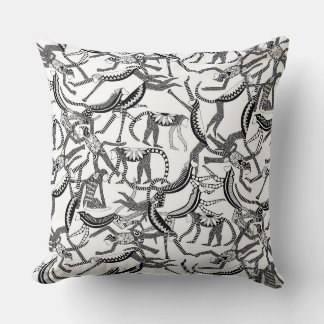 Coussin noir singe
