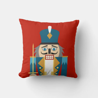 Coussin Noisette de Noël Arrière - plan rouge Coque Coussi