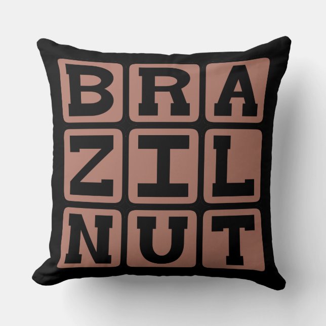 Coussin Noix du Brésil, légumineuse (Recto)