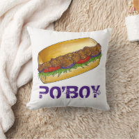 NOLA New Orleans Louisiane Crevettes Poboy Sandwic