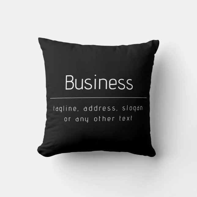 Coussin Nom commercial minimal moderne et autres informati (Recto)