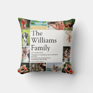 Coussin Nom de famille Définition Collage photo Amusant