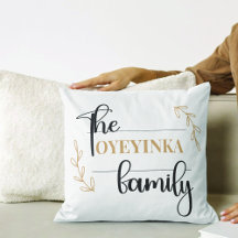 Nom de famille moderne et sophistiqué personnalisé