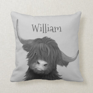 Coussin Nom de la vache Highland
