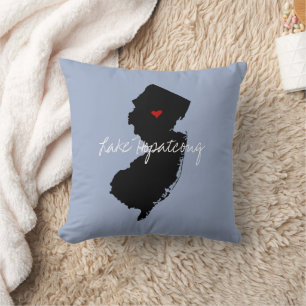 Coussin Nom de la ville du New Jersey