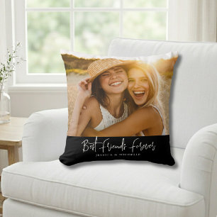 Coussin Nom de photo des meilleurs amis
