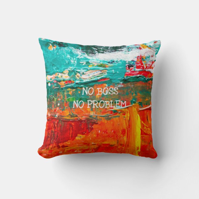 Coussin Nom de retraite drôle pas de problème artistique p (Recto)