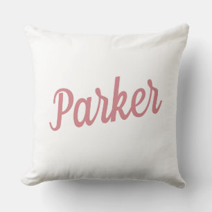 Coussin Nom de script moderne Simple Kids