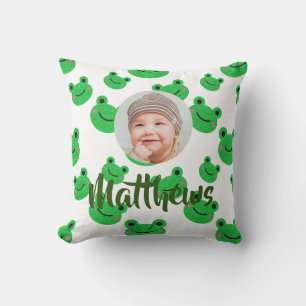 Coussin Nom des enfants grenouilles Photo