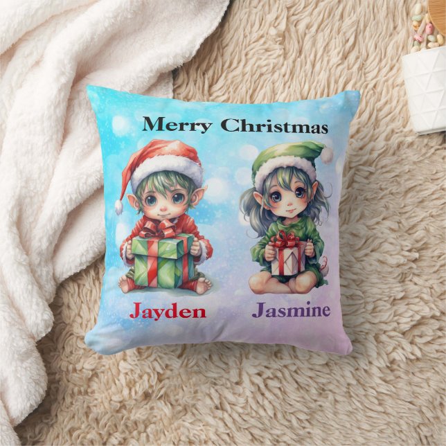Coussin Nom des jumeaux personnalisés (Couverture)