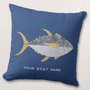 Coussin Nom du bateau de pêche au thon