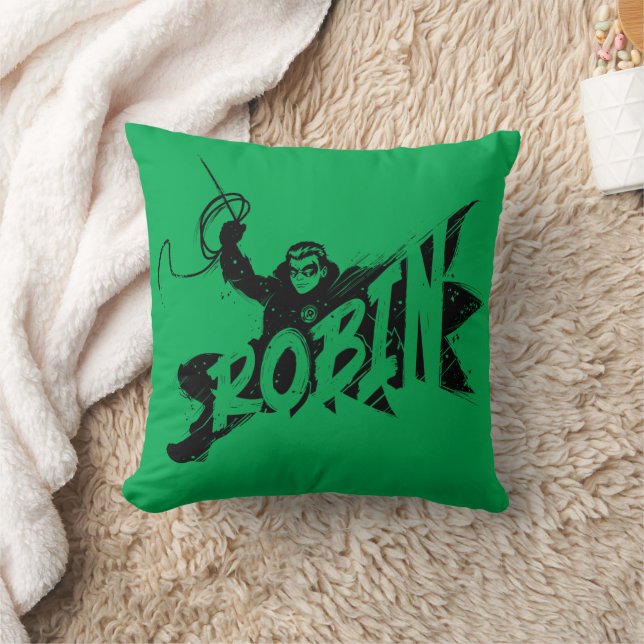 Coussin Nom du pinceau à encre Robin (Couverture)