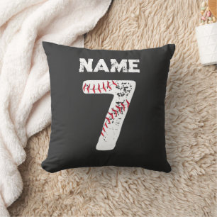 Coussin Nom et numéro 7 Baseball, Baseball Team