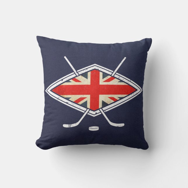 Coussin Nom Et Numéro British Ice Hockey (Recto)