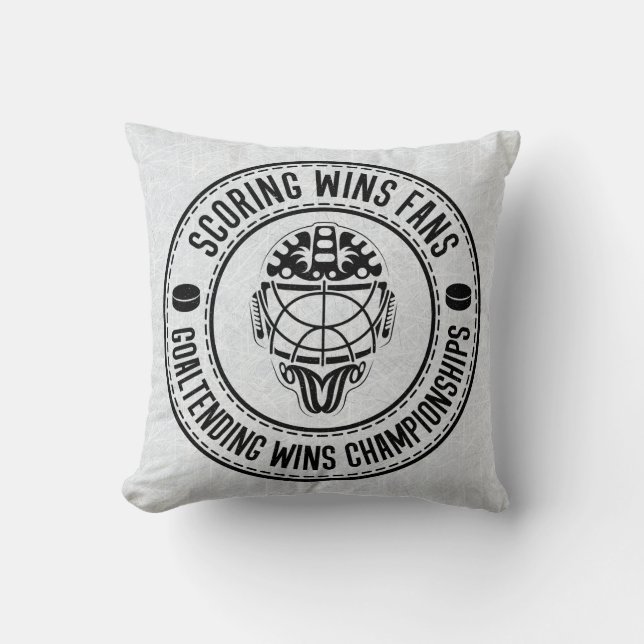 Coussin Nom et numéro Coussin, Hockey sur glace Goalie Cus (Recto)