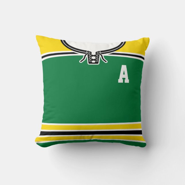 Coussin Nom et numéro Personnalisable Hockey Jersey Coussi (Recto)