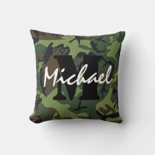 Coussin Nom initial militaire de l'armée Enfants Petit S